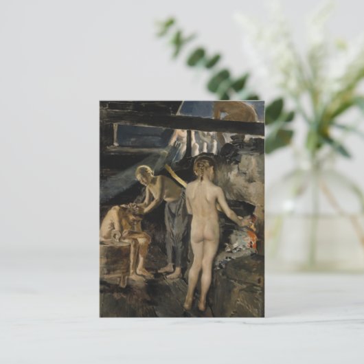 ガレン・カレラのサウナはがき ポストカード (スタンド正面)