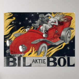 ガレン・カレーラ – 自動車のBil-Bolポスター ポスター