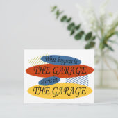 ガレージで起こること ポストカード (スタンド正面)