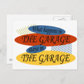 ガレージで起こること ポストカード (正面/裏面)