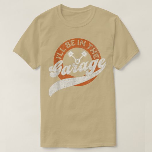 ガレージにいる Tシャツ (デザイン正面)