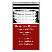 ガレージのドアサービス マグネット名刺 (正面縦)