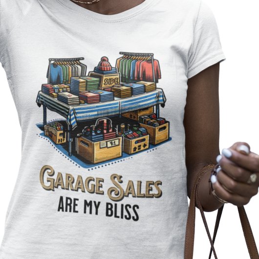ガレージの売り上げは私の至福だ Tシャツ