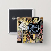 ガレージの支配者:  コラージュボタン 缶バッジ (正面&裏面)