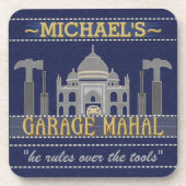 ガレージのMahalのおもしろいな人の洞窟|の名前をカスタムする コースター (正面)