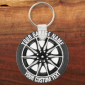 ガレージまたは自動車修理オーナーキーチェーン キーホルダー (正面)