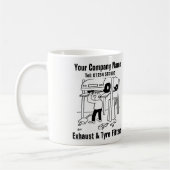 ガレージエキゾースト&タイヤフィッター コーヒーマグカップ (左)