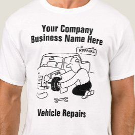ガレージカーまたは車両修理Tシャツ Tシャツ