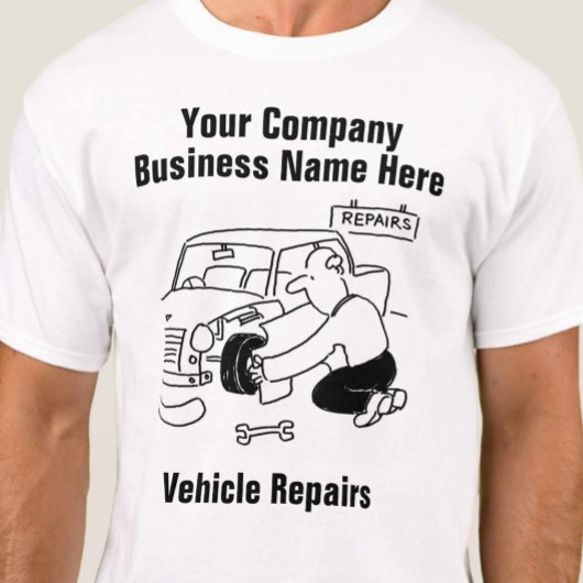 ガレージカーまたは車両修理Tシャツ Tシャツ