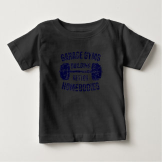 ガレージジム建物ベターホームボディバーベルジム ベビーTシャツ