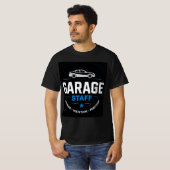 🚗 ガレージスタッフ モダンオートショップ 🚗 Tシャツ (正面フル)