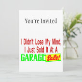 ガレージセールで心を売った 招待状 (スタンド正面)