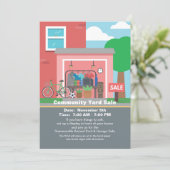 ガレージセールのお知らせ 招待状 (スタンド正面)