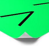 ガレージセールのサイン – 右矢印 ポスター (角)