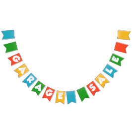 ガレージセールのバナーフラグ バンティングフラッグ