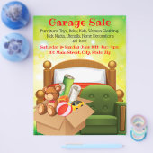 ガレージセールの宣伝チラシ チラシ (シングル)