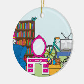 ガレージセールの物 セラミックオーナメント (左)