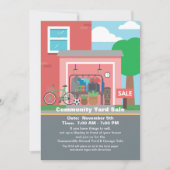 ガレージセールの発表 招待状 (正面)