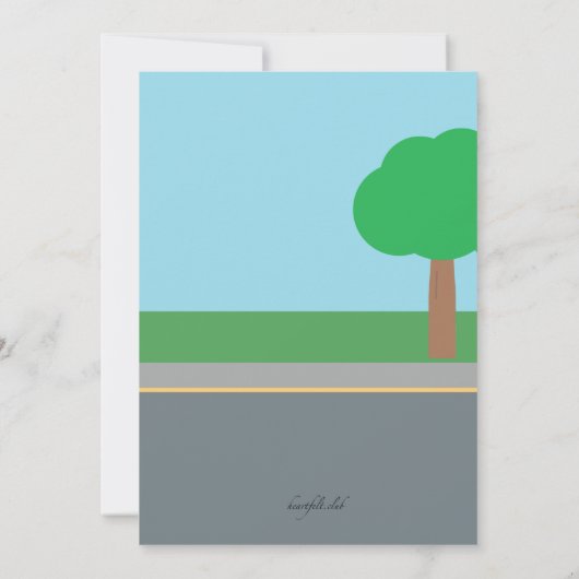 ガレージセールの発表 招待状 (裏面)