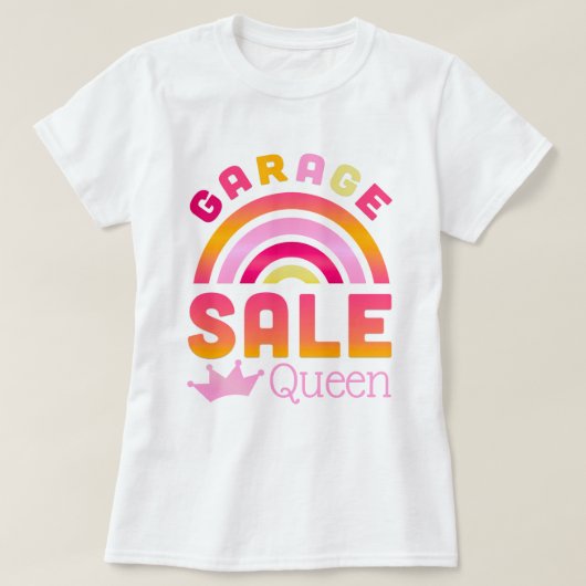 ガレージセールクイーン レインボーTシャツ Tシャツ (デザイン正面)