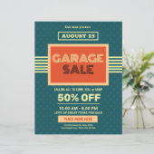 ガレージセールフライヤーテンプレート (スタンド正面)
