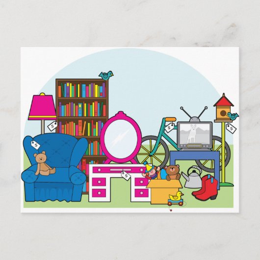 ガレージセール物 ポストカード (正面)