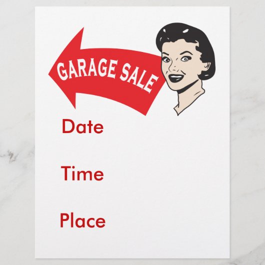 ガレージセール チラシ (正面)