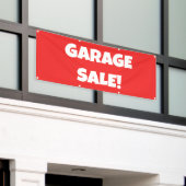 ガレージセール！バナー 横断幕 (ビルの外側)