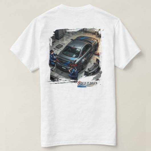 ガレージチーム Tシャツ (デザイン裏面)