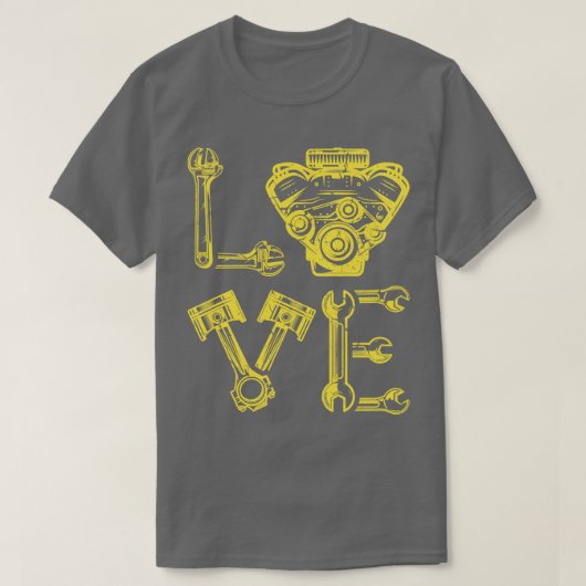 ガレージデザイン用整備士パパ Tシャツ (デザイン正面)