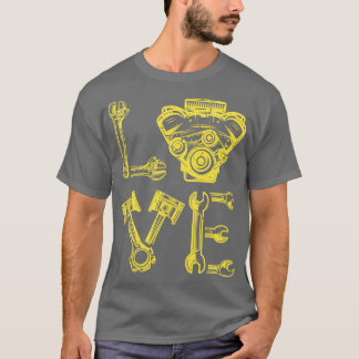 ガレージデザイン用整備士パパ Tシャツ