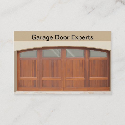 ガレージドアの修理および保守の名刺 名刺 (正面)