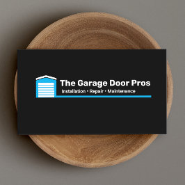 ガレージドアの取り付けと修理 名刺