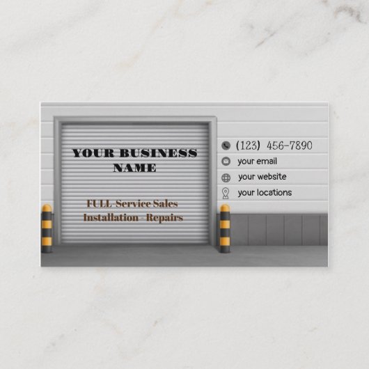 ガレージドアの名刺 名刺 (正面)