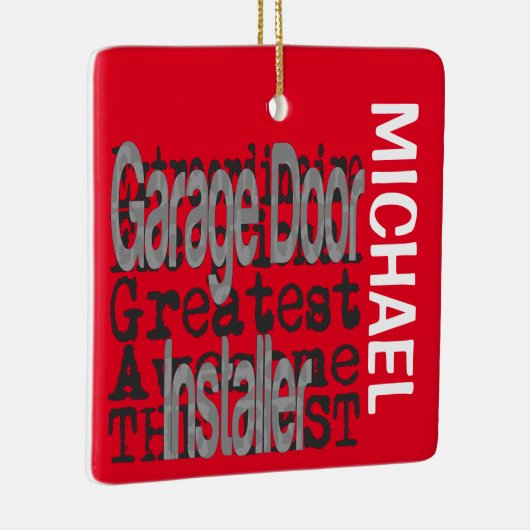 ガレージドアインストーラ超特大カスタム セラミックオーナメント (右)