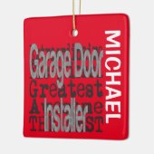 ガレージドアインストーラ超特大カスタム セラミックオーナメント (左)