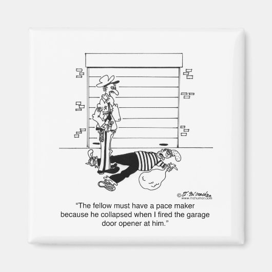 ガレージドアオープナーに殺される マグネット (正面)