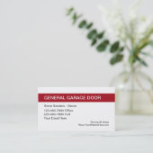 ガレージドアサービス 名刺 (スタンド正面)