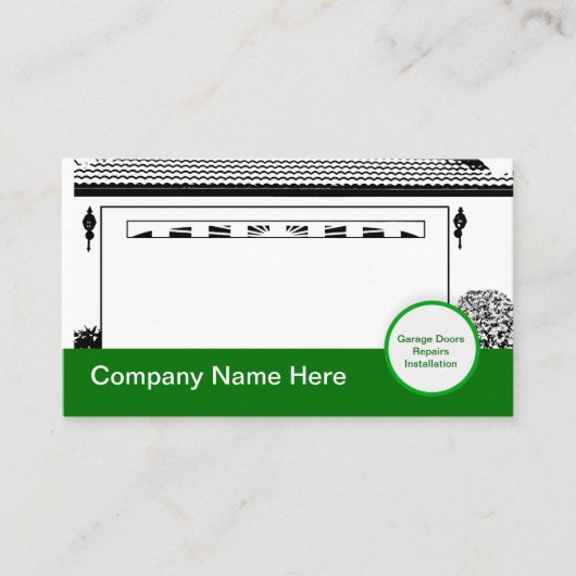 ガレージドアモダン名刺 名刺 (正面)