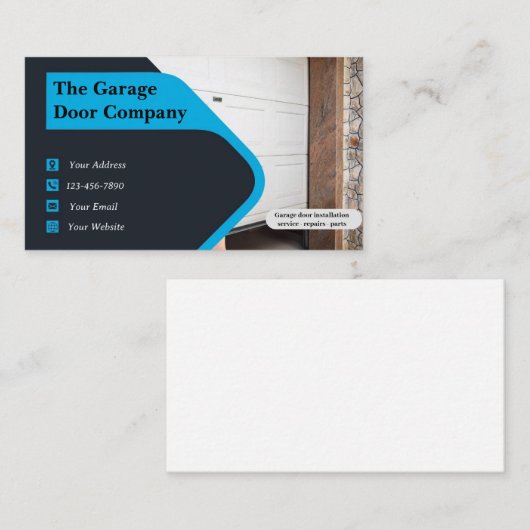 ガレージドア修理サービス名刺 名刺 (正面/裏面)