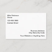 ガレージドア修理サービス名刺 名刺 (裏面)