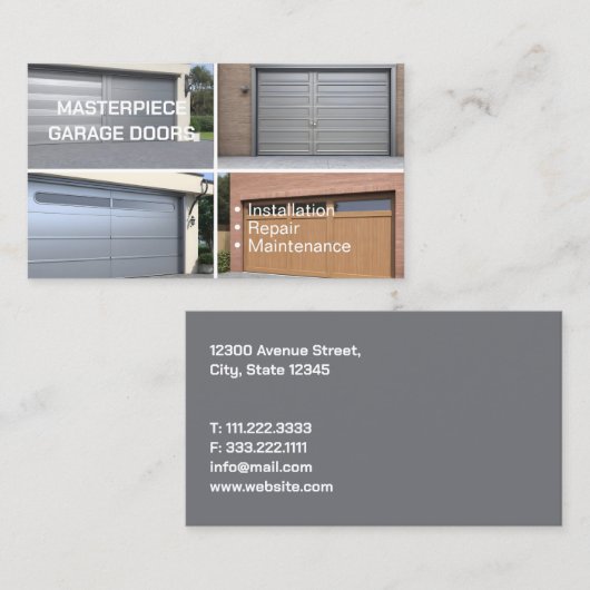 ガレージドア 名刺 (正面/裏面)