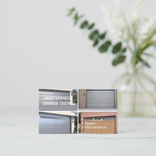 ガレージドア 名刺 (スタンド正面)