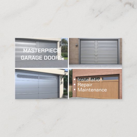 ガレージドア 名刺 (正面)
