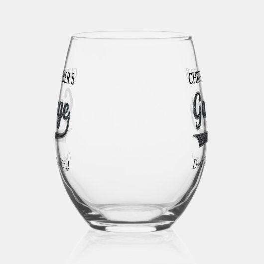 ガレージドゥTouch何飲み物用品 ステムなしワイングラス (左)