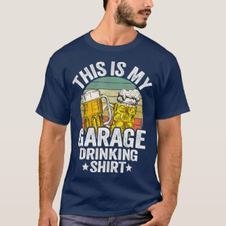 ガレージドリンカーパパヴィンテージビールこれは私 Tシャツ