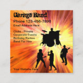 ガレージバンドロックアンドロール スクエア名刺 (正面)