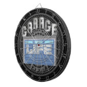 ガレージパーソナライズされたライフ ダーツボード (正面右)