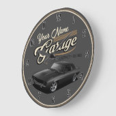 ガレージパーソナライズされた大時計 ラージ壁時計 (傾斜)