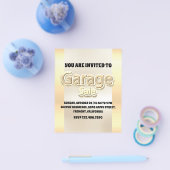 ガレージフェイク販売金ゴールド販売グリッター チラシ (シングル)